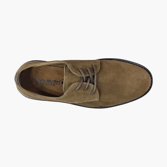 NUNN BUSH LINWOOD PLAIN TOE SUEDE OXFORD SHOES